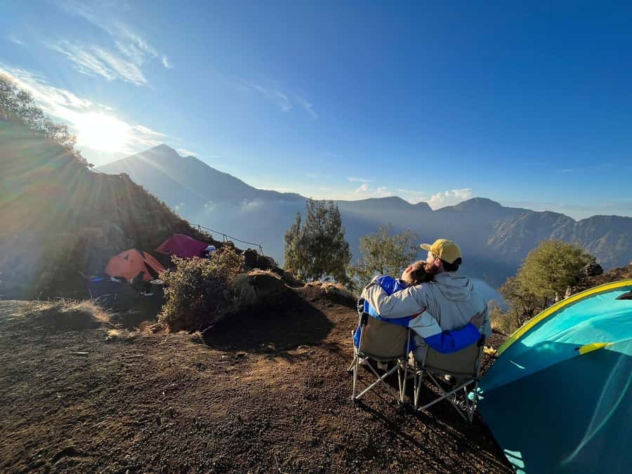 Mount Rinjani 2-Day Trek to Senaru Crater Rim - Sunset beside the crater rim