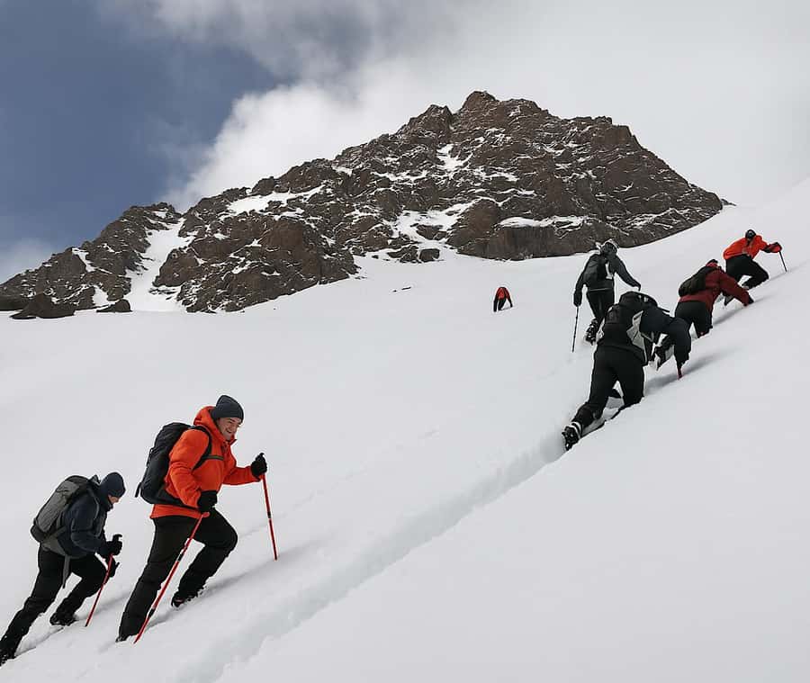 Mt Toubkal Ascent Express Trek 2 Days 1 Nights - The climb to the Toubkal Refuge at 3,207 meters