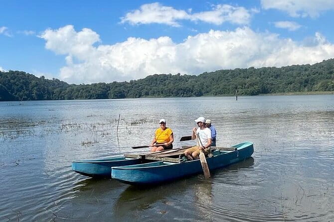 Munduk Twin Lake Jungle Hike, Ulun Danu Temple, & Waterfall - A 30-minute traditional canoe crossing