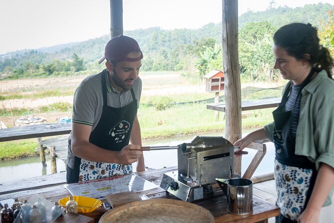 Off the Map Chiang Mai Jungle Coffee Trek Roast and Brew - A fresh vegetarian lunch in Mae Wang