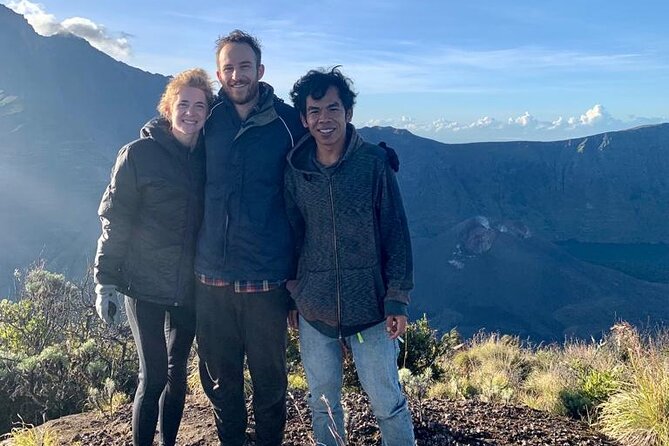 One Day Trek Mount Rinjani - The morning climb through Mount Rinjani’s lower slopes
