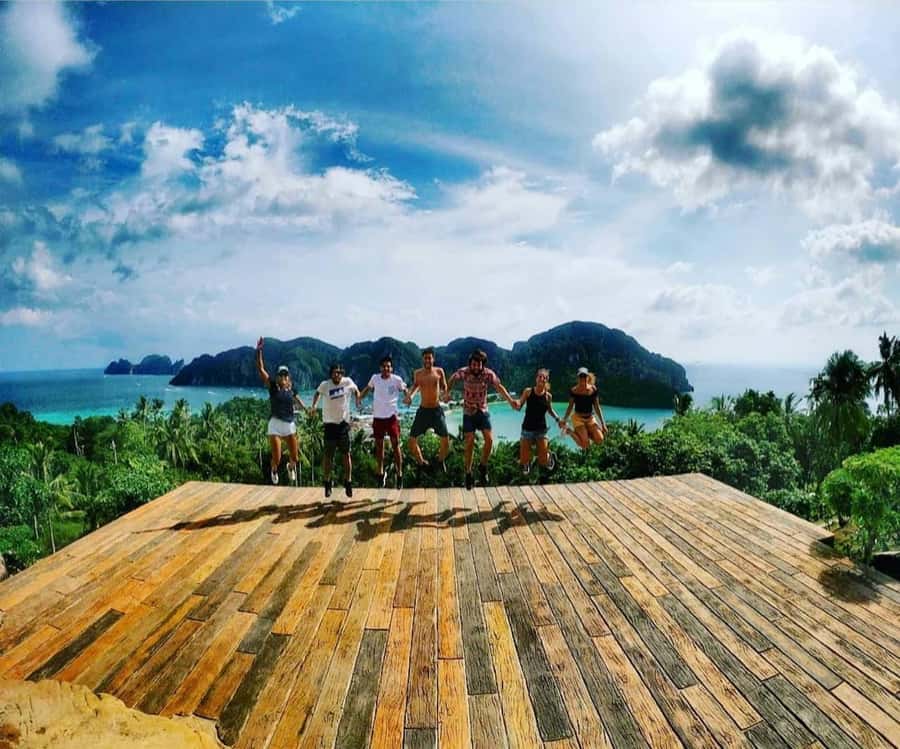 Phi Phi: Guided Jungle Trek & Night Swim with Plankton - A quiet bay, sunset, and a Thai cocktail