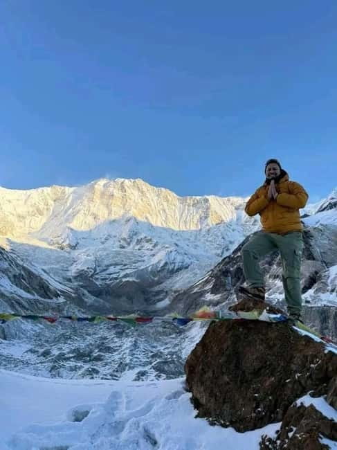 Pkr/Kathmandu: 5-Day Annapurna Base Camp & Hot spring Trek - Day 3: Machhapuchare Base Camp to Annapurna Base Camp