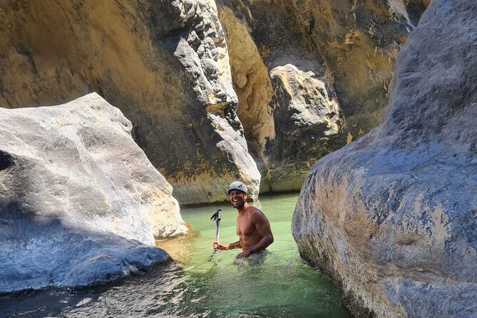 River Trekking at Kourtaliotiko Gorge Waterfalls to Preveli Beach - The change from river to mountain path
