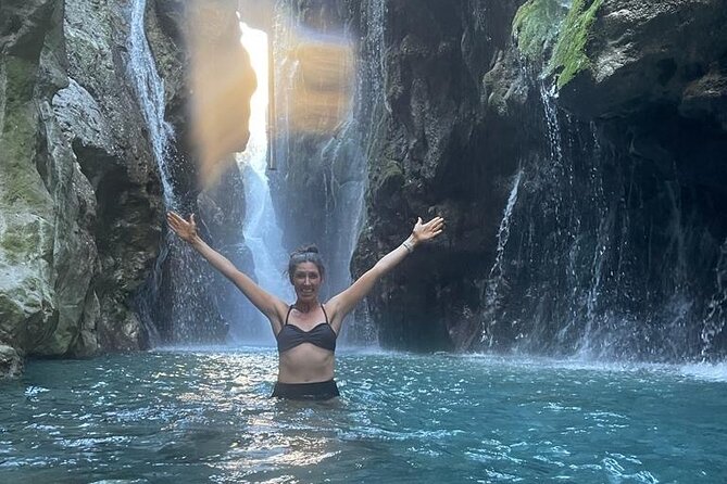 River Trekking at Kourtaliotiko Gorge Waterfalls - Beginning at the waterfalls