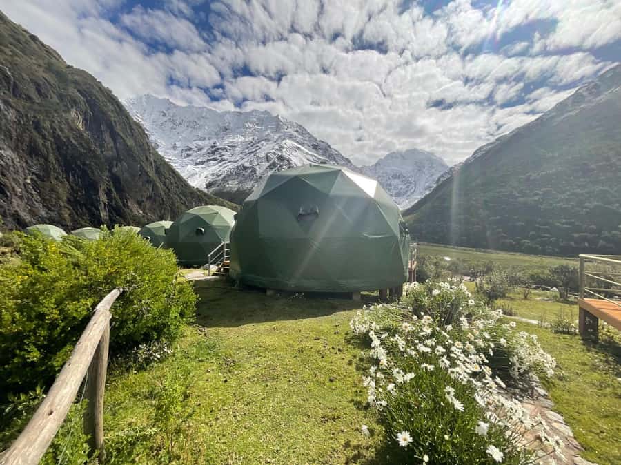Salkantay Humantay lake trek with Domes-2d-1n - Challacancha and the first mountain views