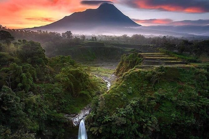 Selogriyo Temple and Trekking Java Rice Terraces, hidden waterfall -Nature Java - Walking the Selogriyo rice terraces