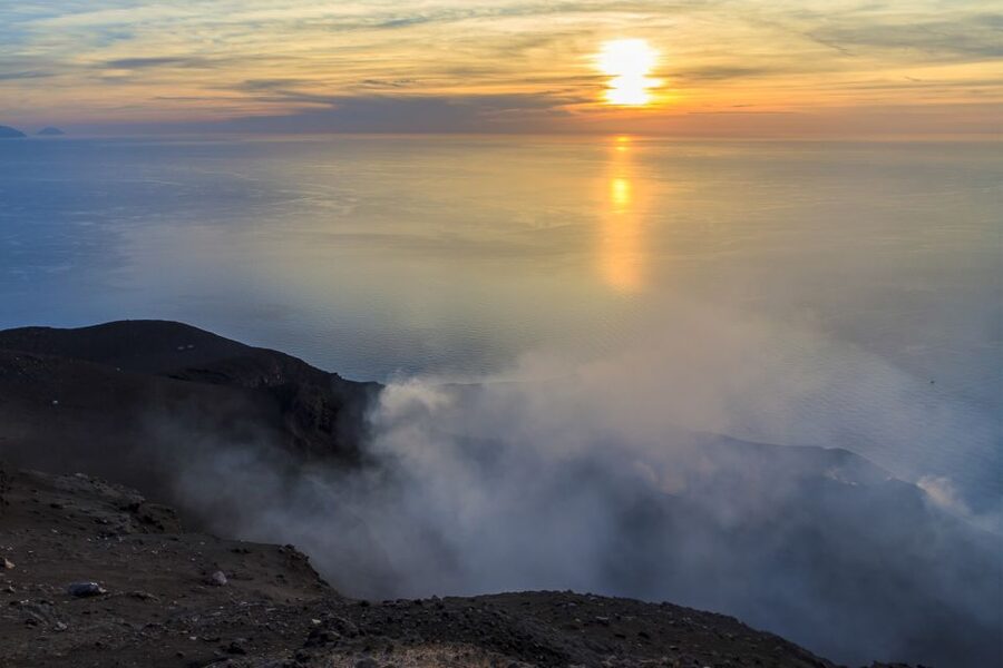 Stromboli: Sunset Trekking Tour - Returning after dark with a headlamp