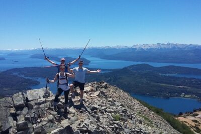 Trekking day in the mountains close to Bariloche