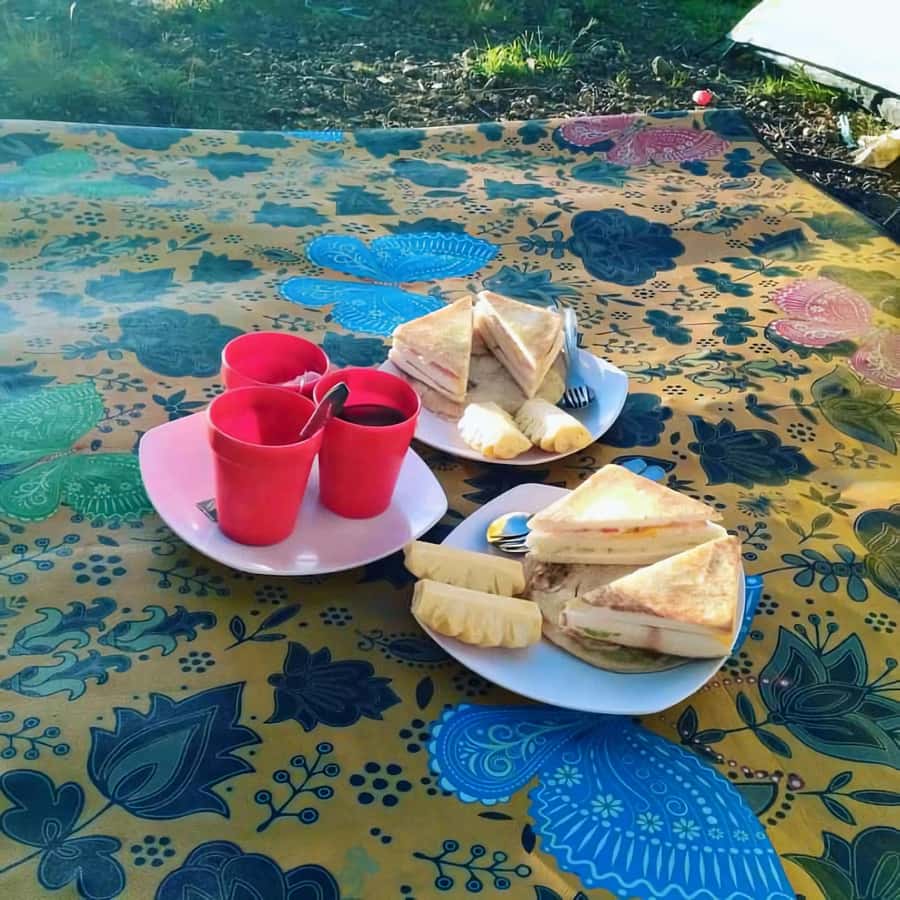 trekking mount rinjani summit join in group tour - Camping at 2,639 meters above Sembalun