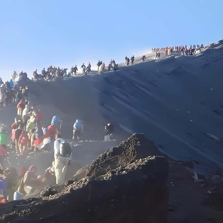 trekking mount rinjani summit join in group tour - Starting from Sembalun’s open savanna