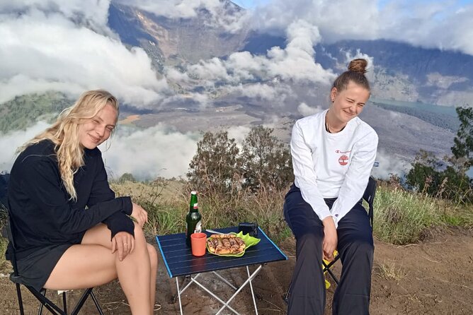 Trekking Mt. Rinjani 2 Days 1 Night Senaru Crater Rim - Camping on the rim, with a cleaner setup