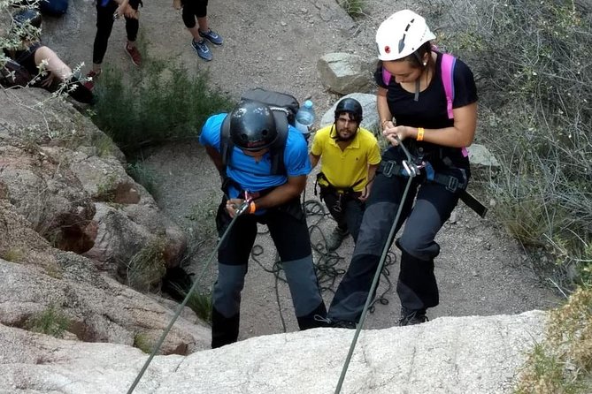 Trekking + Rapeles + Terma de Cacheuta ("Thermal Water Park") - Three rappels, with the largest at 30 meters