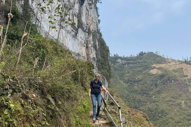 Trekking the White Cliff Ma Pi Leng Pass Adventure - Passing through the H’Mong village