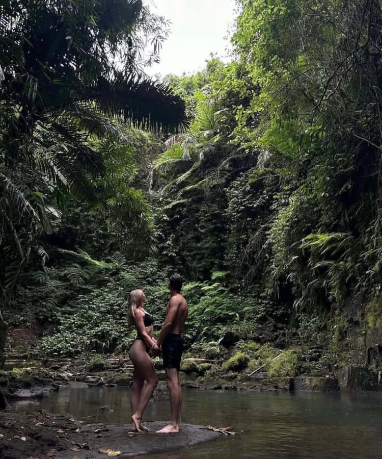 Ubud: Trekking Through Rivers & Forests to Three Waterfalls - The Green Canyon swing